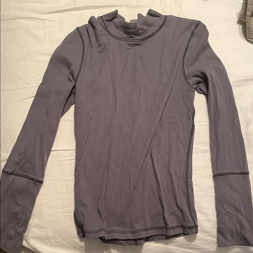Free People Long Sleeve Top in Gray